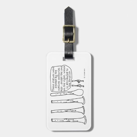 オーボエ像 ラゲッジタグ (正面縦)