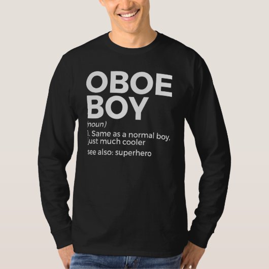 オーボエ少年 定義 オーボエ奏者 1 Tシャツ (正面)