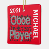 オーボエ選手の並外カスタム セラミックオーナメント (左)