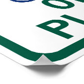 オーボエ選手の駐車場 ポスター (角)