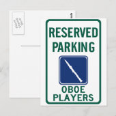 オーボエ選手の駐車場 ポストカード (正面/裏面)