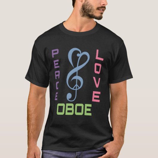 オーボエ音楽ギフトforオーボリスト tシャツ (正面)