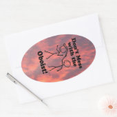 オーボリストのオーバルステッカーを台無しにしない 楕円形シール (封筒)