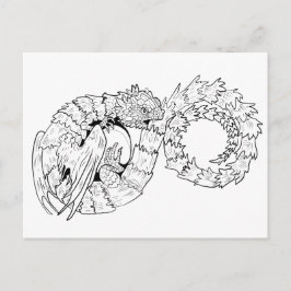 オーボロス永遠ドラゴンカラーリング ポストカード