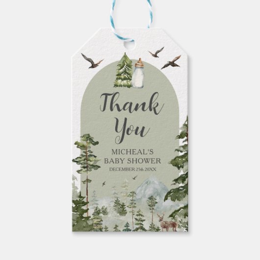 オーボーイアドベンチャーパインフォレストありがとう ギフトタグ (正面)