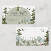 オーボーイアドベンチャーパインフォレストおむつラッフル エンクロージャーカード (正面/裏面)