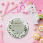 オーボーイアドベンチャーパインフォレストベビーシャワー ペーパープレート (パーティー)