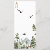 オーボーイアドベンチャーパインフォレストベビーシャワー メニュー (裏面)