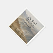 オーボーイアドベンチャー山の赤ちゃんシャワーを待つ スタンダードカクテルナプキン (角)