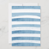 オーボーイウィンターテーマベビーシャワー 招待状 (裏面)