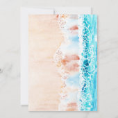 オーボーイウォーター色ビーチベビーシャワー 招待状 (裏面)