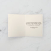 オーボーイウッドランドベビーシャワーサンキューカード サンキューカード (内部)