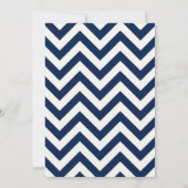 オーボーイオレンジとブルーベビーシャワー招待状 招待状 (裏面)