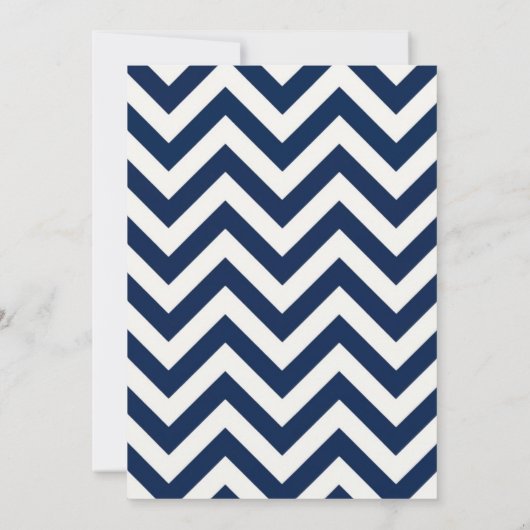 オーボーイオレンジとブルーベビーシャワー招待状 招待状 (裏面)