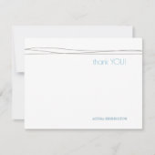 オーボーイカスタムありがとうノートカード 招待状 (正面)