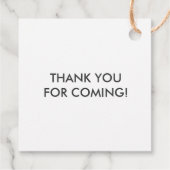 オーボーイギフトラベル、ベビーシャワーギフトラベル、クラフト フェイバータグ (裏面)