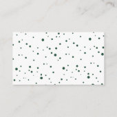 オーボーイサファリ動物ベビーシャワーおむつラッフル エンクロージャーカード (裏面)