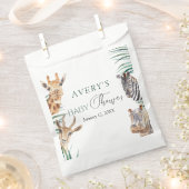 オーボーイサファリ動物ベビーシャワーのお気に入りバッグ フェイバーバッグ (クリップ留めされた状態)