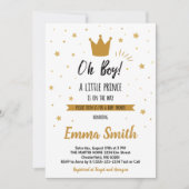 オーボーイスターズ黄金のカラス赤ちゃんシャワー 招待状 (正面)