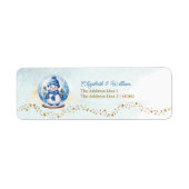 オーボーイテーマベビーシャワー差出人住所ラベル ラベル (正面)