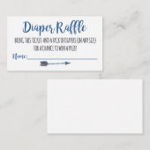 オーボーイトライバルおむつラッフルチケット エンクロージャーカード (正面/裏面)