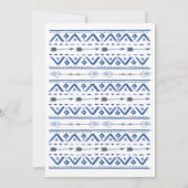 オーボーイトライバルベビーシャワー招待状 招待状 (裏面)