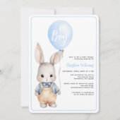 オーボーイバルーンベビーシャワー招待状 招待状 (正面)