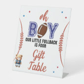 オーボーイフットボールテーマペデスタルサイン 台座サイン (正面)