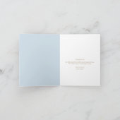 オーボーイブルーバルーンユーカリサンキューカード 招待状 (内部)