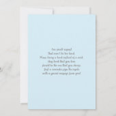 オーボーイベアーベビーシャワーボーイ招待状 招待状 (裏面)