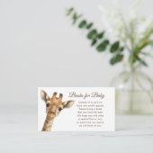 オーボーイベビーキリン本ベビーベビーシャワー エンクロージャーカード (スタンド正面)