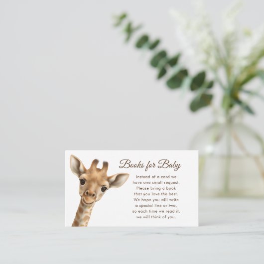 オーボーイベビーキリン本ベビーベビーシャワー エンクロージャーカード (スタンド正面)