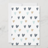 オーボーイベビーシャワーブルーボーホレインボー 招待状 (裏面)