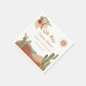 オーボーイベビーシャワー南西カボス砂漠 スタンダードカクテルナプキン (角)