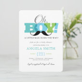 オーボーイベビーシャワー招待状 招待状 (スタンド正面)