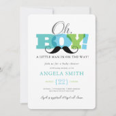 オーボーイベビーシャワー招待状 招待状 (正面)