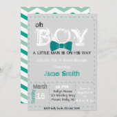 オーボーイベビーシャワー招待状 招待状 (正面/裏面)