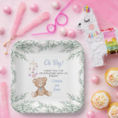 オーボーイベビーシャワー紙プレート ペーパープレート (パーティー)