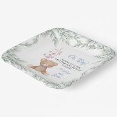 オーボーイベビーシャワー紙プレート ペーパープレート (傾斜あり)