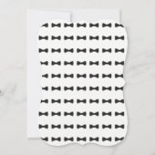 オーボーイベビーボウタイシャワー招待状 招待状 (裏面)