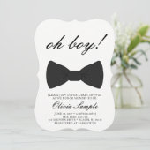 オーボーイベビーボウタイシャワー招待状 招待状 (スタンド正面)