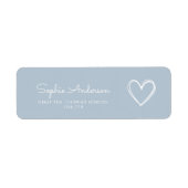 オーボーイミニマリスト赤ちゃんシャワー ラベル (正面)