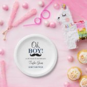 オーボーイムスタヒベビーシャワー紙プレート ペーパープレート (パーティー)