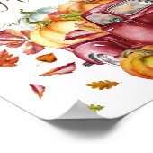 オーボーイリトルカボチャ秋ベビーシャワーギフトテーブル ポスター (角)