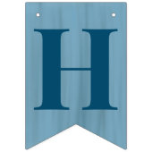 オーボーイ石板ブルーベビーシャワー バンティングフラッグ (第2の旗)