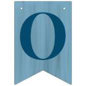 オーボーイ石板ブルーベビーシャワー バンティングフラッグ (第1の旗)