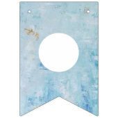 オーボーイ石板ブルーベビーシャワー バンティングフラッグ (第3の旗)