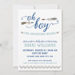 オーボーイ部族ベビーシャワー招待状 招待状