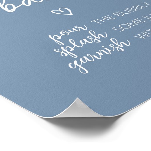 オーボーホミニマリストベビーシャワーママママオサバー ポスター (角)