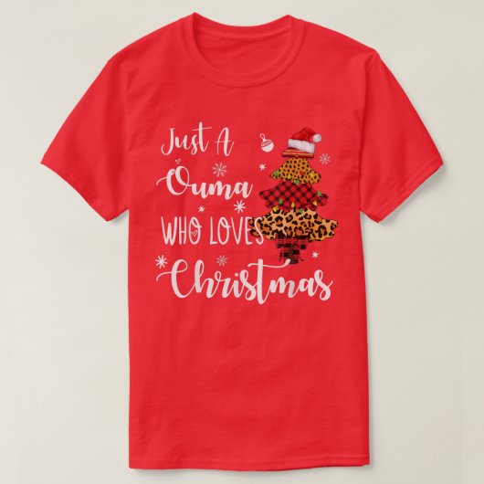 オーマが愛するクリスマス　面白いクリスマスライト Tシャツ (デザイン正面)